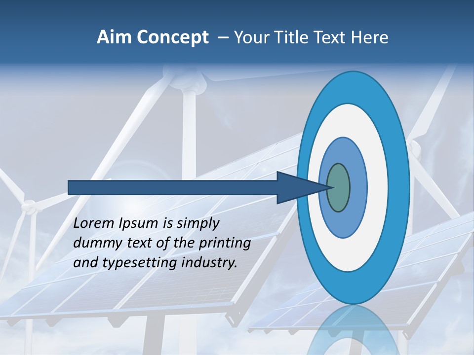 Solar Turbine Ecology PowerPoint Template