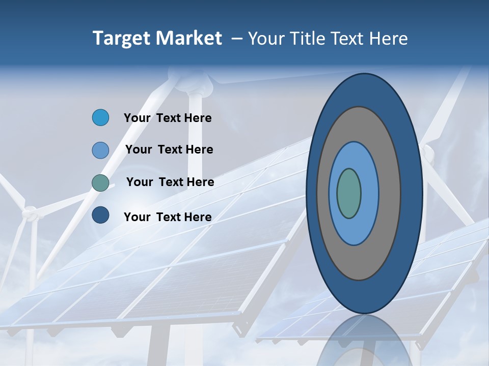 Solar Turbine Ecology PowerPoint Template