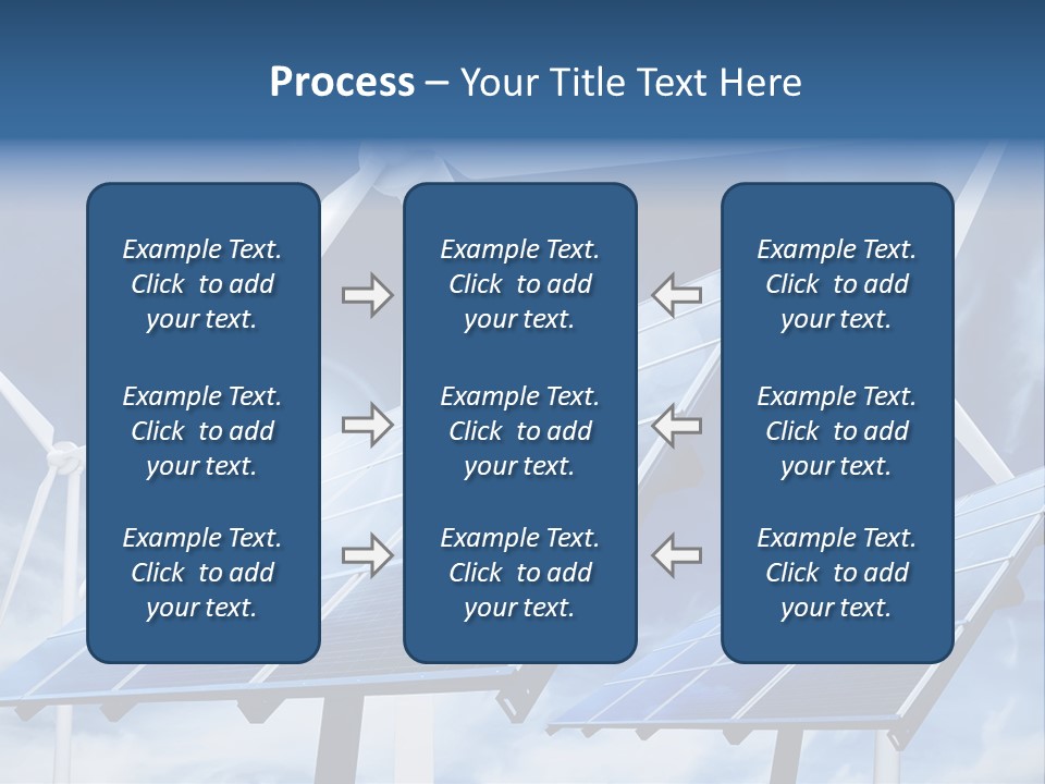 Solar Turbine Ecology PowerPoint Template