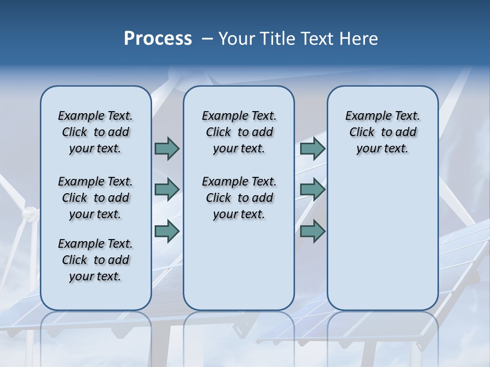 Solar Turbine Ecology PowerPoint Template