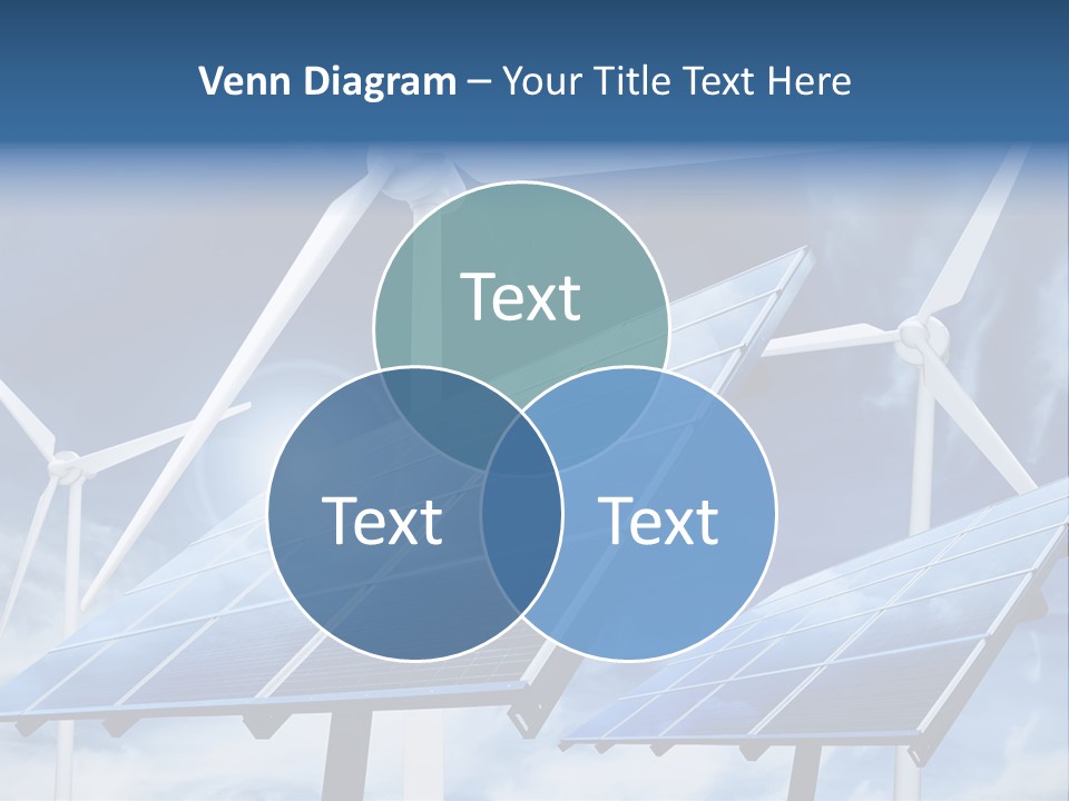 Solar Turbine Ecology PowerPoint Template