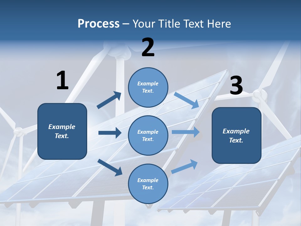 Solar Turbine Ecology PowerPoint Template