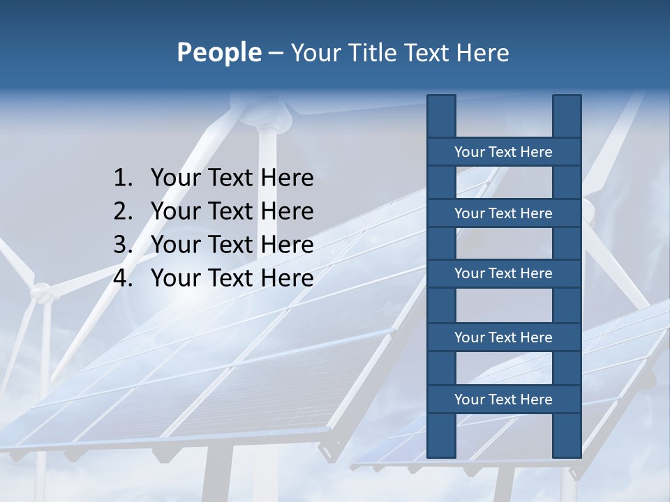 Solar Turbine Ecology PowerPoint Template