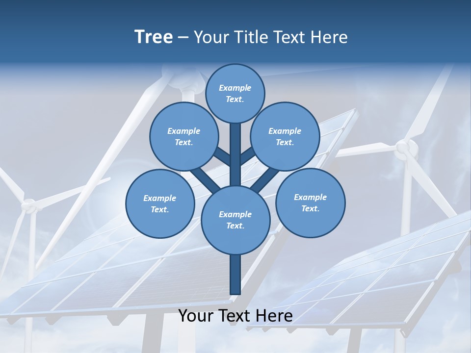 Solar Turbine Ecology PowerPoint Template