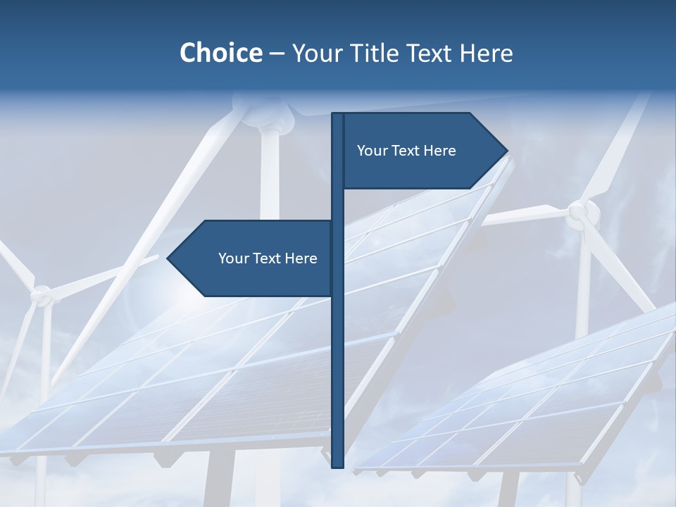 Solar Turbine Ecology PowerPoint Template