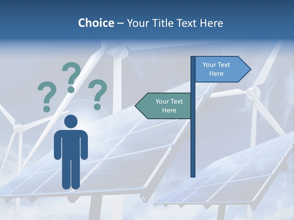 Solar Turbine Ecology PowerPoint Template