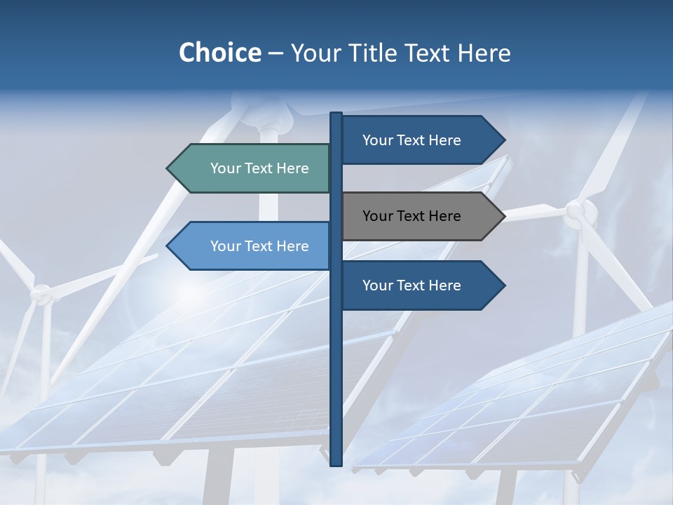 Solar Turbine Ecology PowerPoint Template