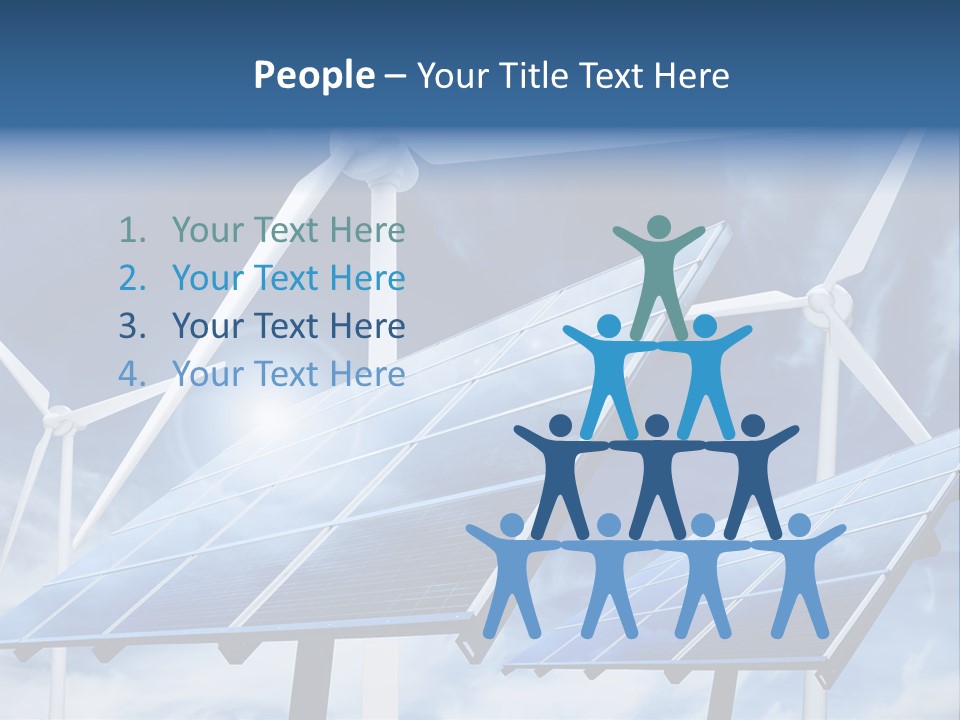 Solar Turbine Ecology PowerPoint Template