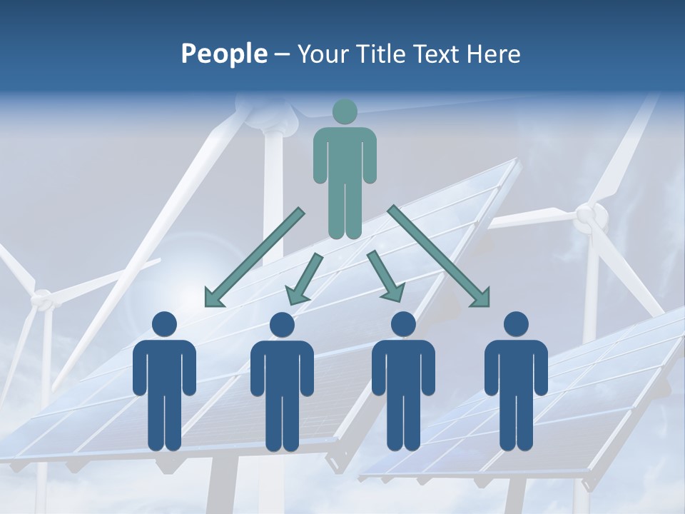 Solar Turbine Ecology PowerPoint Template