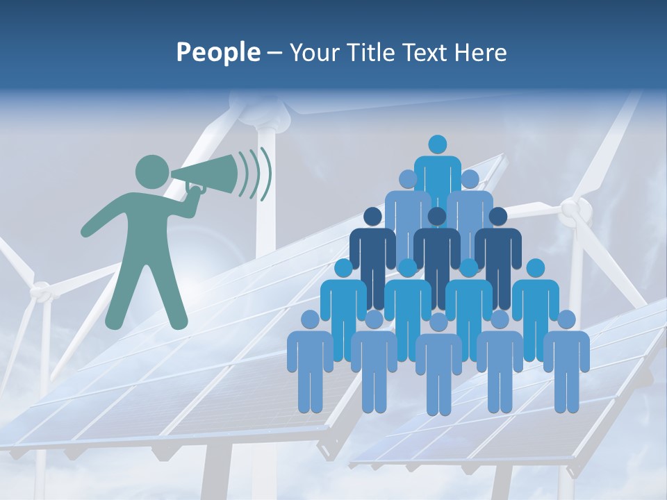 Solar Turbine Ecology PowerPoint Template