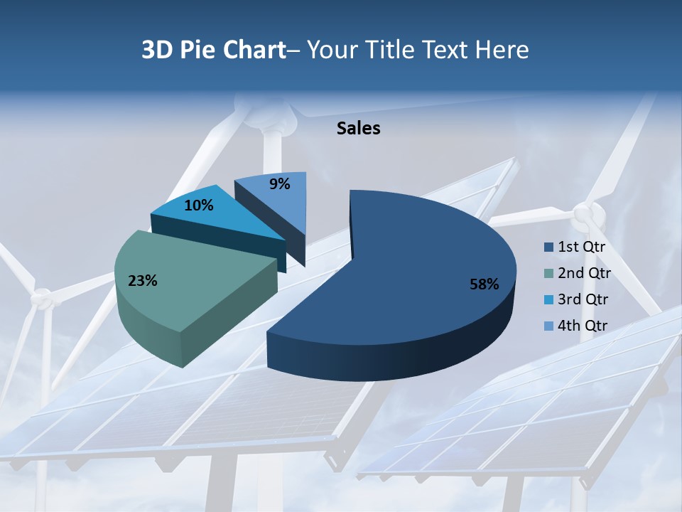 Solar Turbine Ecology PowerPoint Template