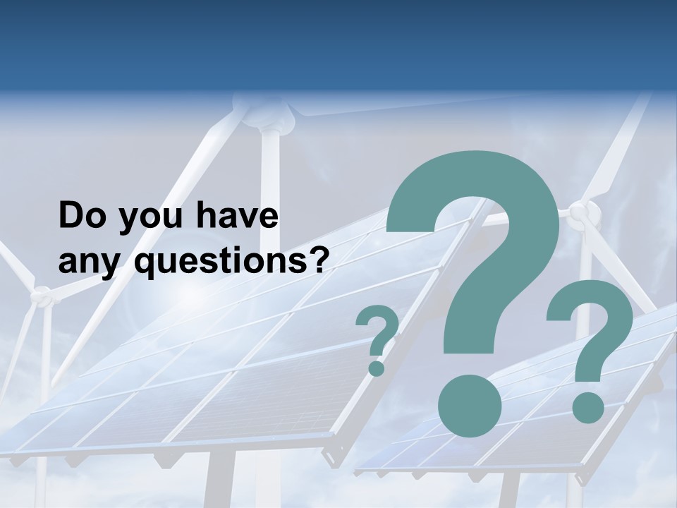 Solar Turbine Ecology PowerPoint Template