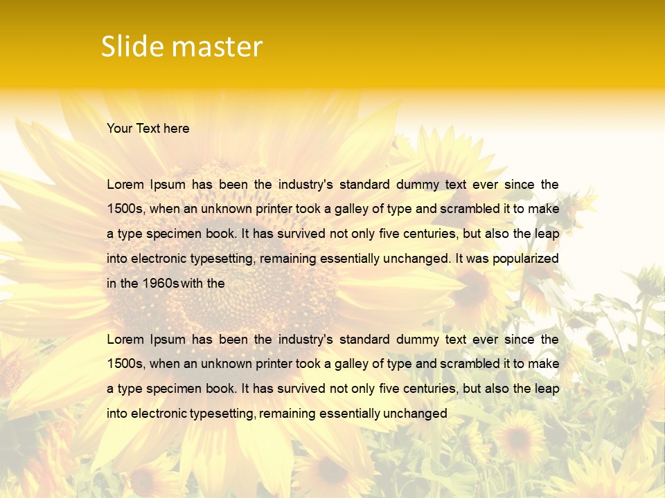Season Flower Growth PowerPoint Template