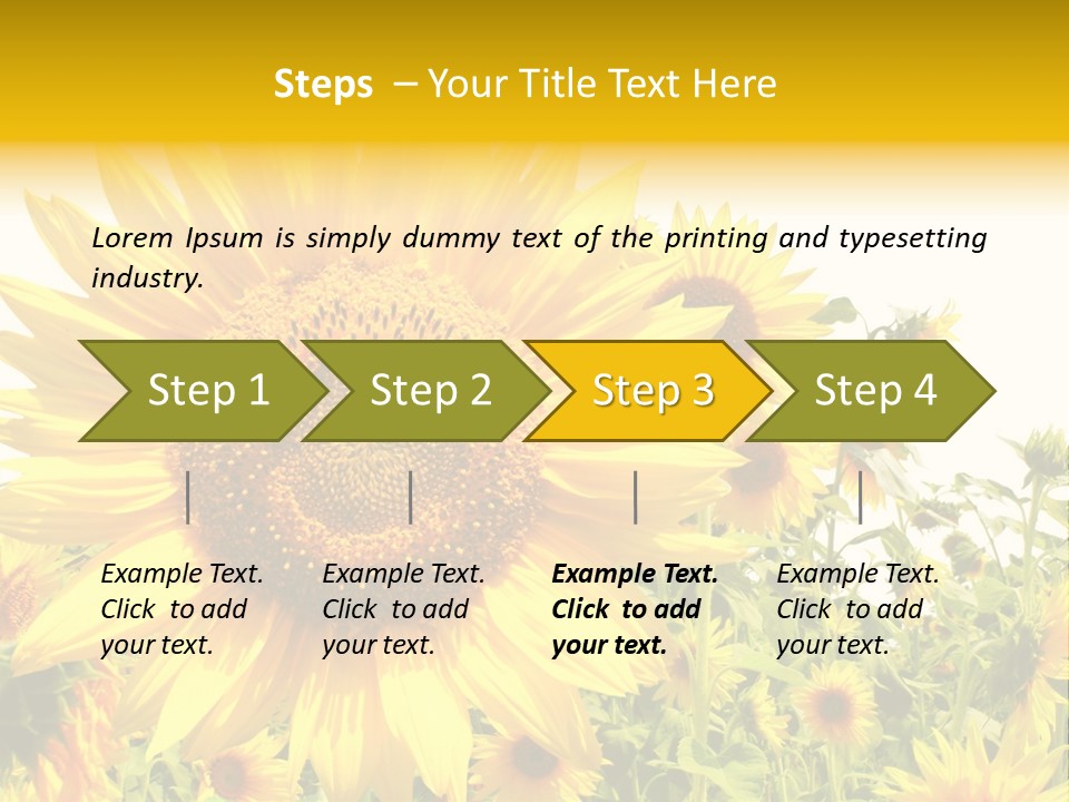 Season Flower Growth PowerPoint Template