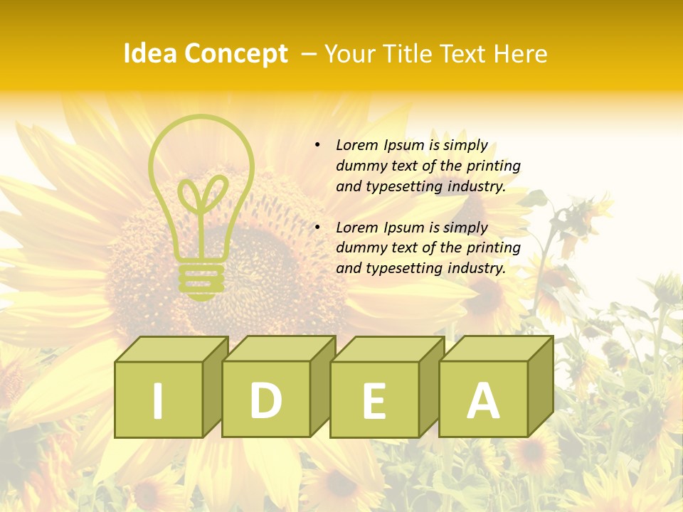 Season Flower Growth PowerPoint Template