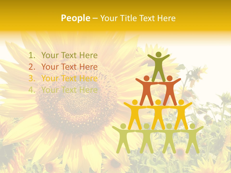 Season Flower Growth PowerPoint Template