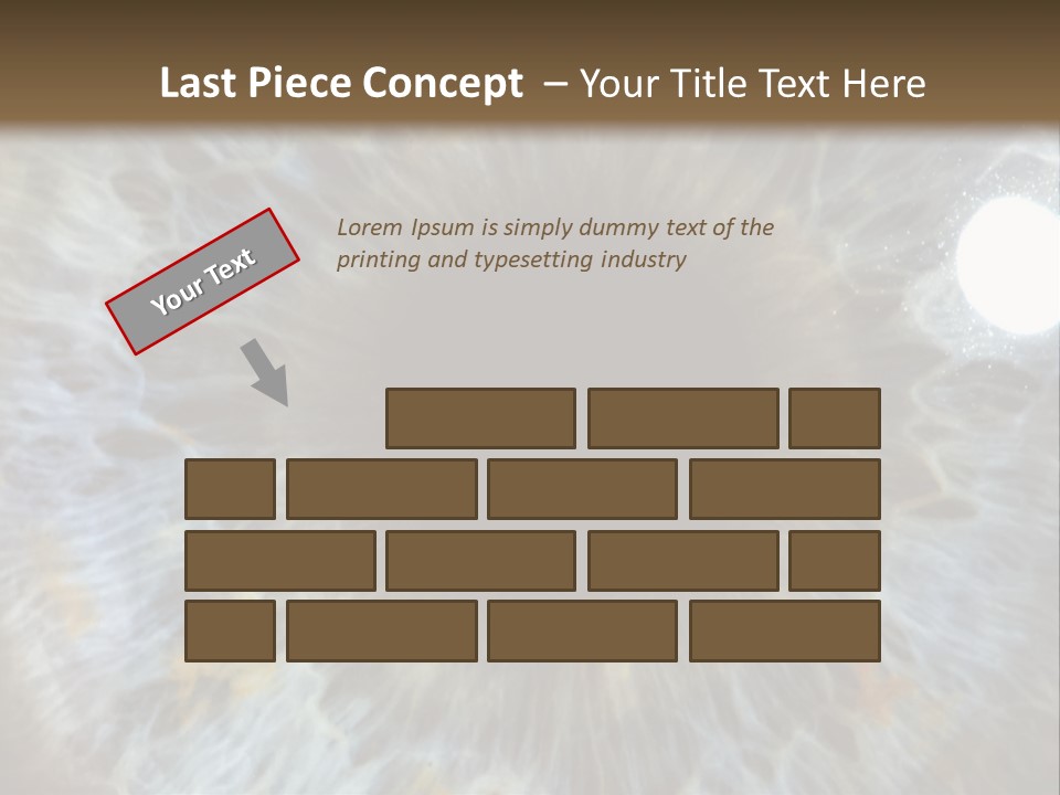 A Close Up View Of A Blue Eye PowerPoint Template