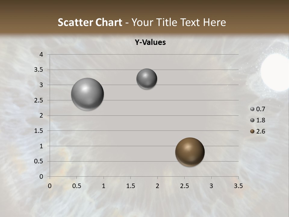 A Close Up View Of A Blue Eye PowerPoint Template