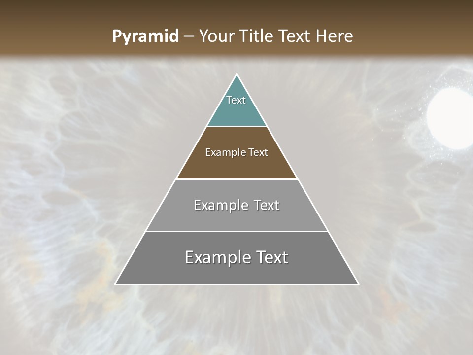 A Close Up View Of A Blue Eye PowerPoint Template