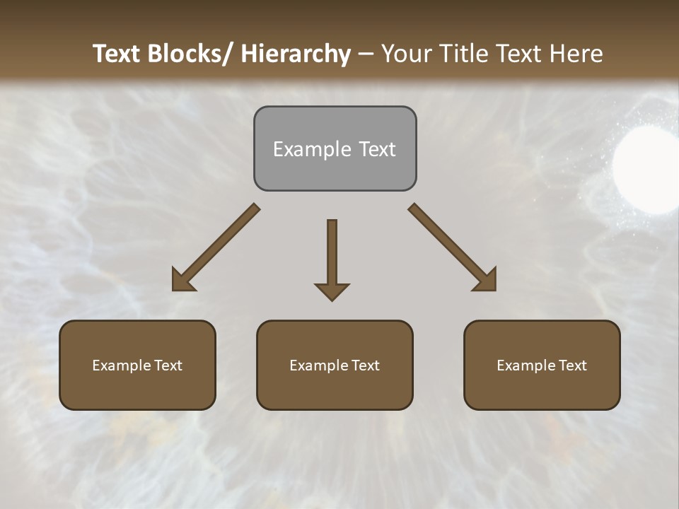 A Close Up View Of A Blue Eye PowerPoint Template
