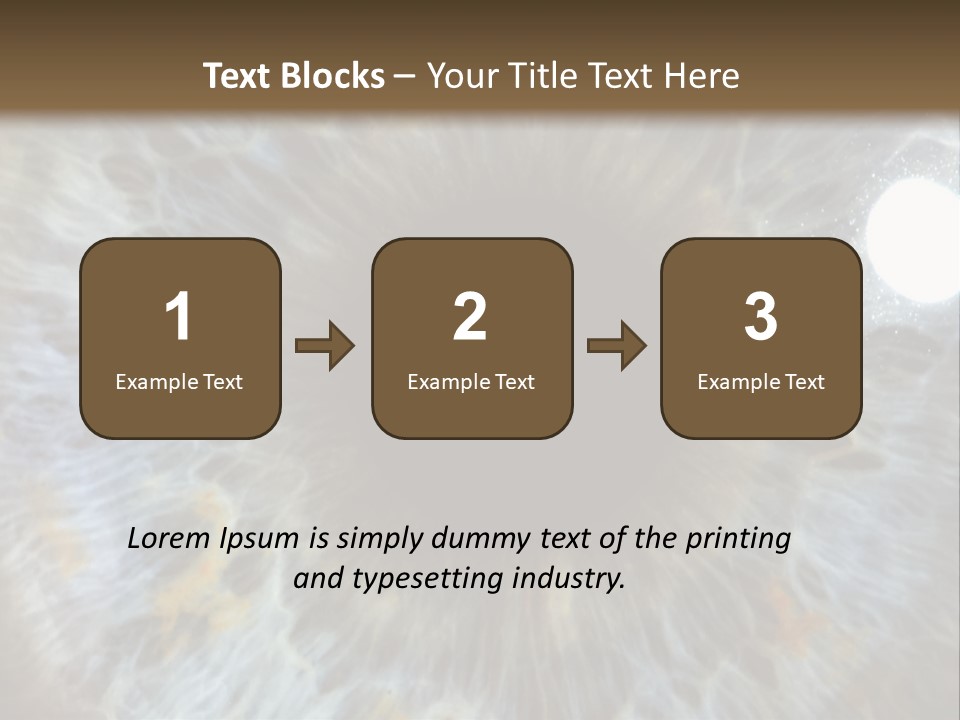 A Close Up View Of A Blue Eye PowerPoint Template