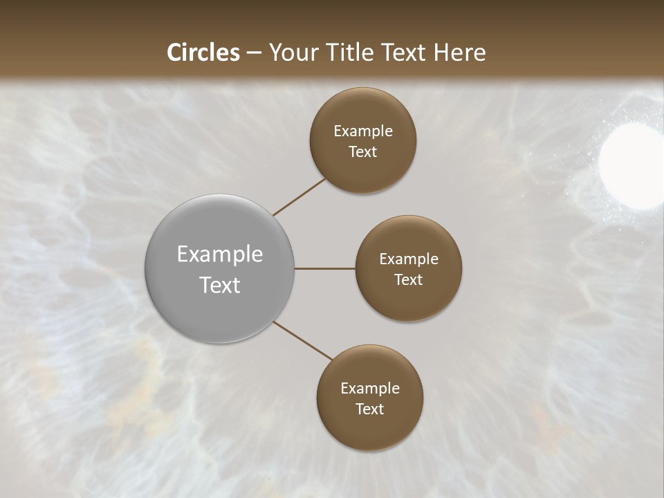 A Close Up View Of A Blue Eye PowerPoint Template