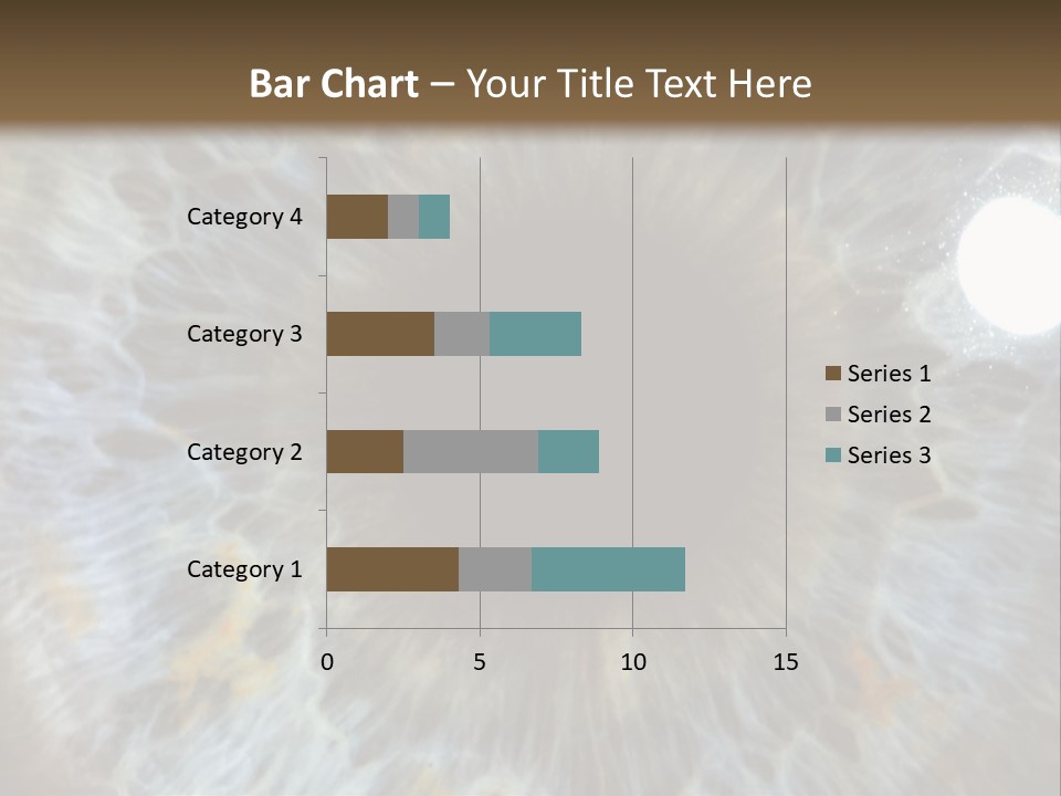 A Close Up View Of A Blue Eye PowerPoint Template