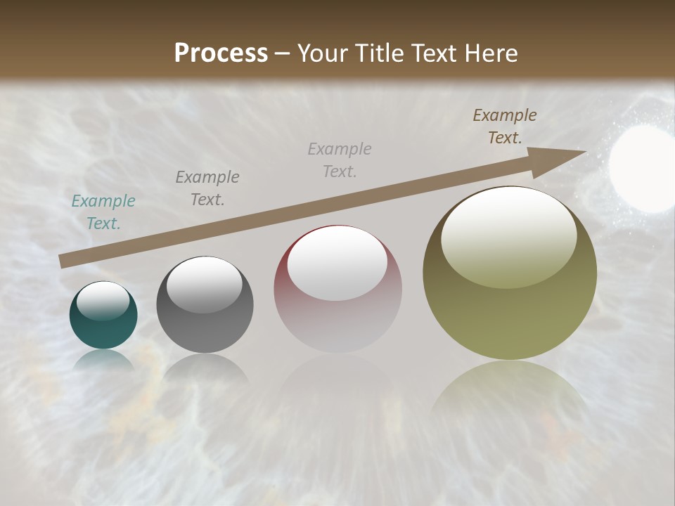 A Close Up View Of A Blue Eye PowerPoint Template