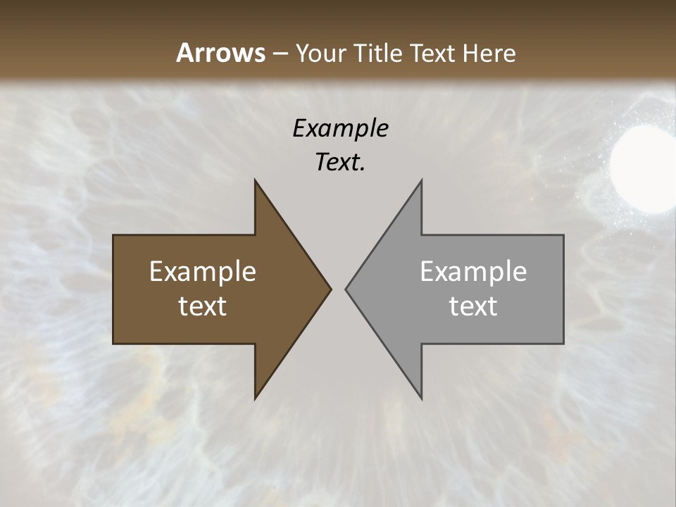 A Close Up View Of A Blue Eye PowerPoint Template