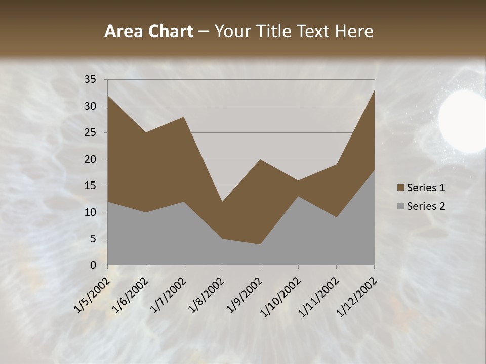A Close Up View Of A Blue Eye PowerPoint Template