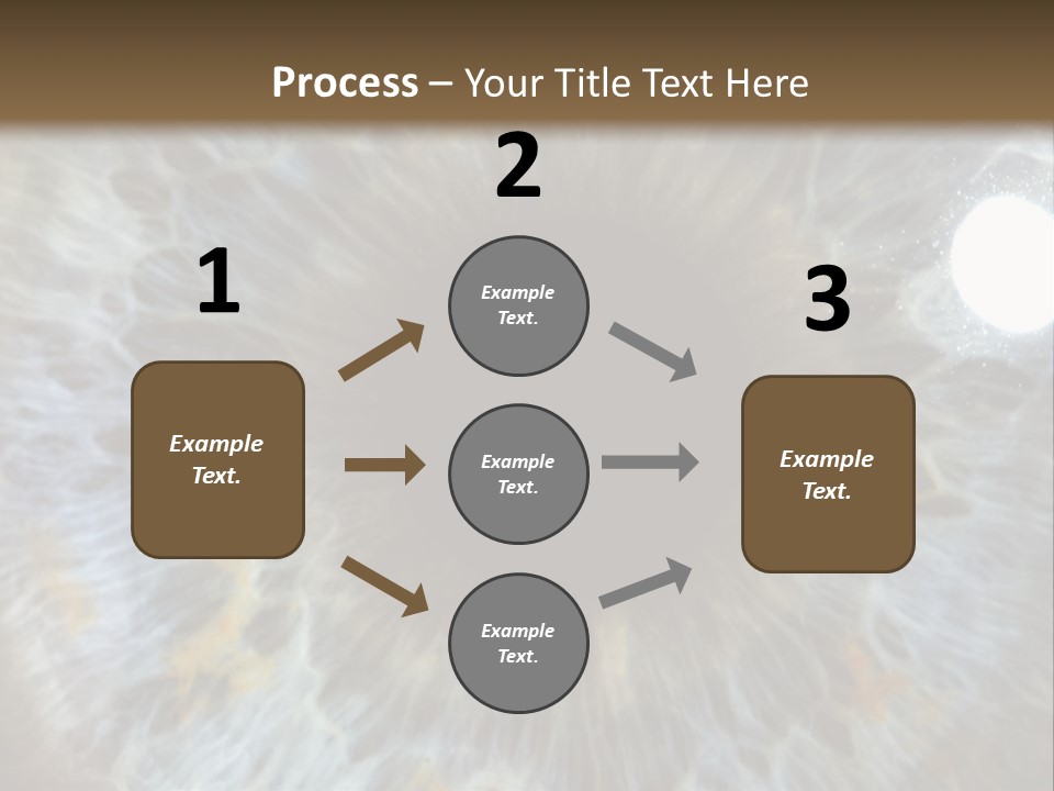 A Close Up View Of A Blue Eye PowerPoint Template