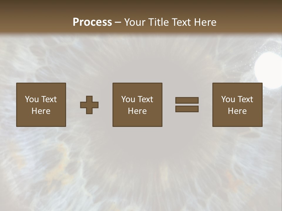 A Close Up View Of A Blue Eye PowerPoint Template