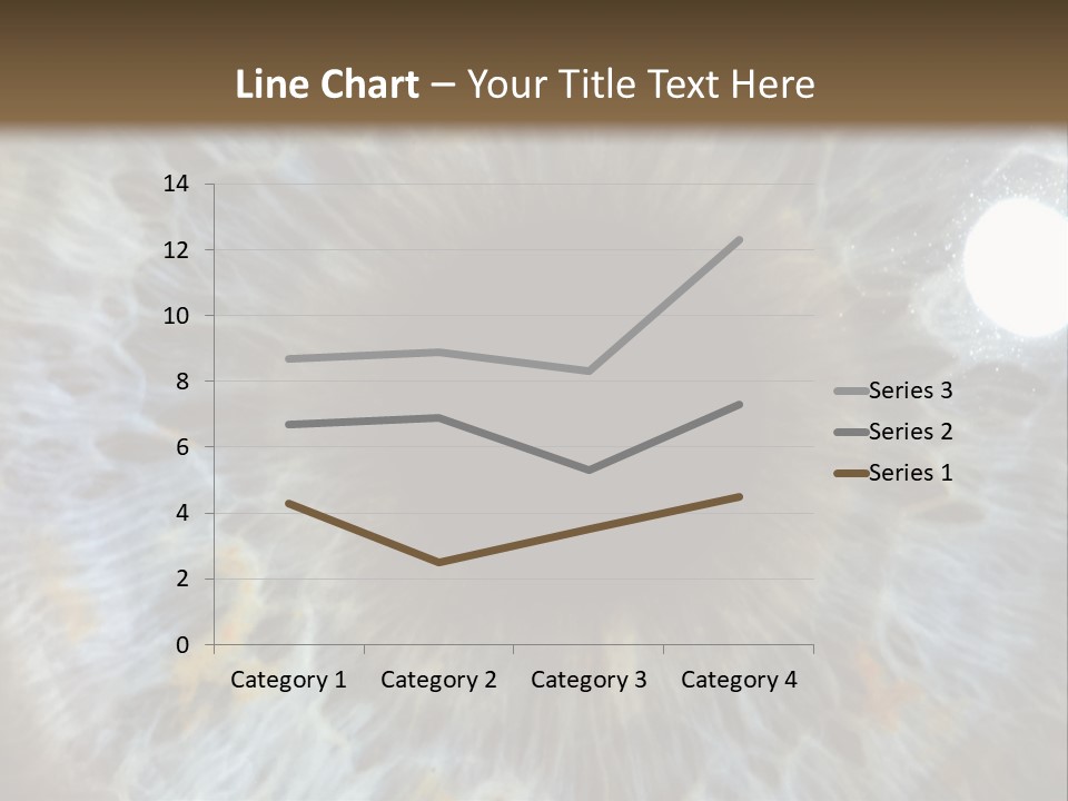 A Close Up View Of A Blue Eye PowerPoint Template