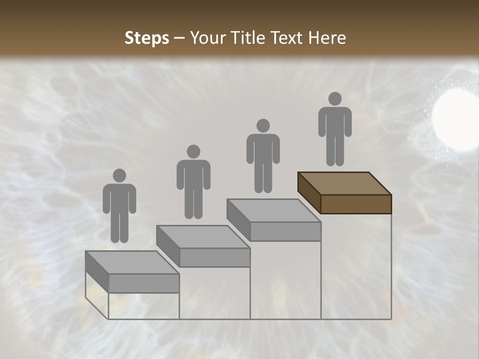 A Close Up View Of A Blue Eye PowerPoint Template
