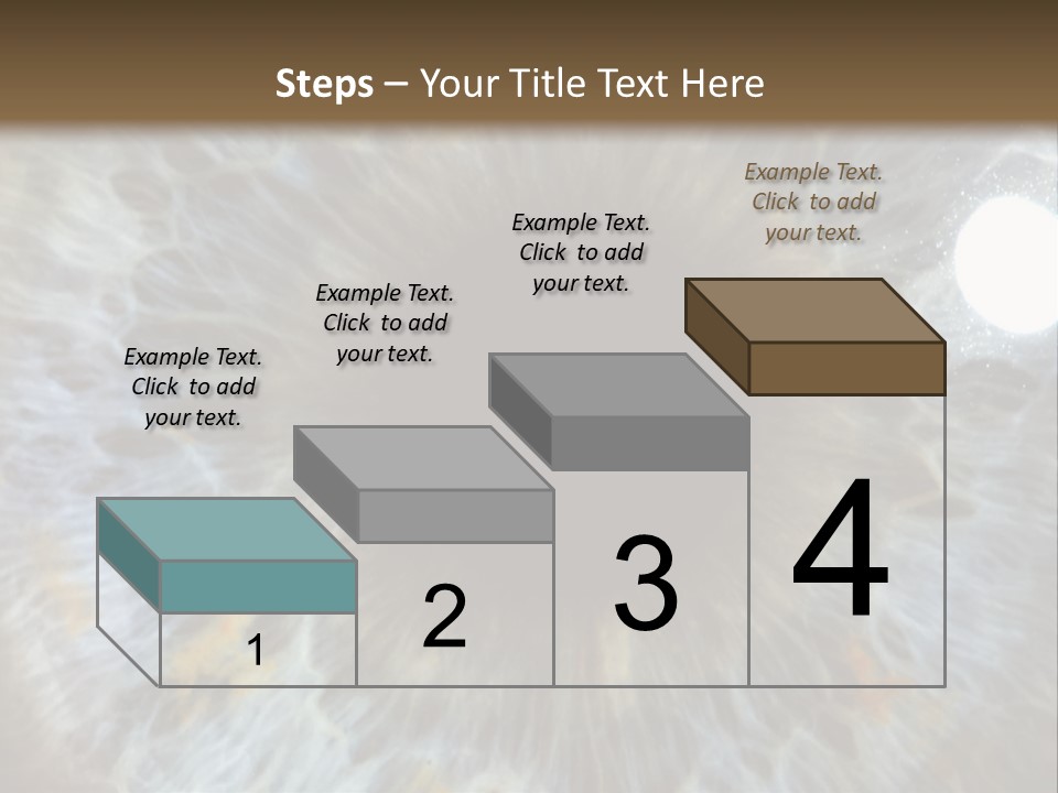 A Close Up View Of A Blue Eye PowerPoint Template