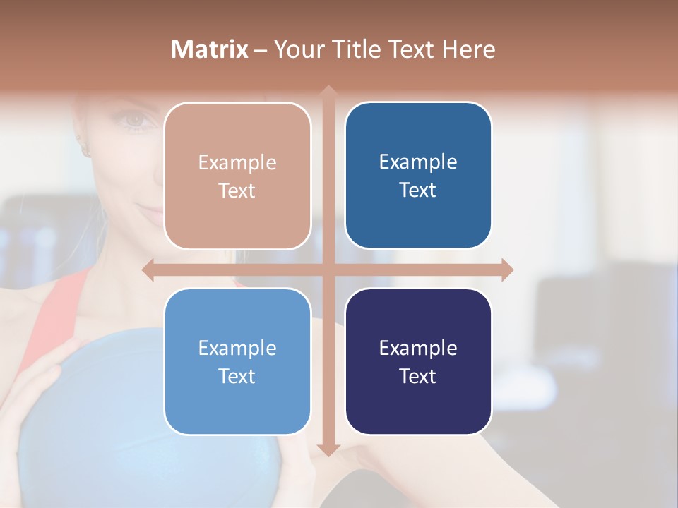 Curls Female Beauty PowerPoint Template