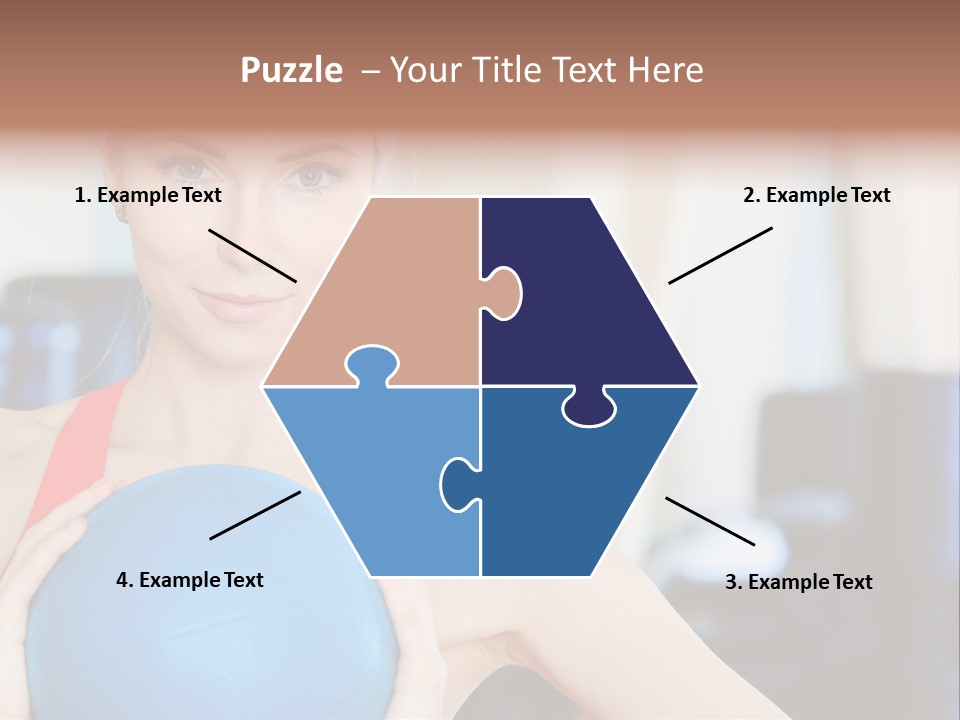 Curls Female Beauty PowerPoint Template