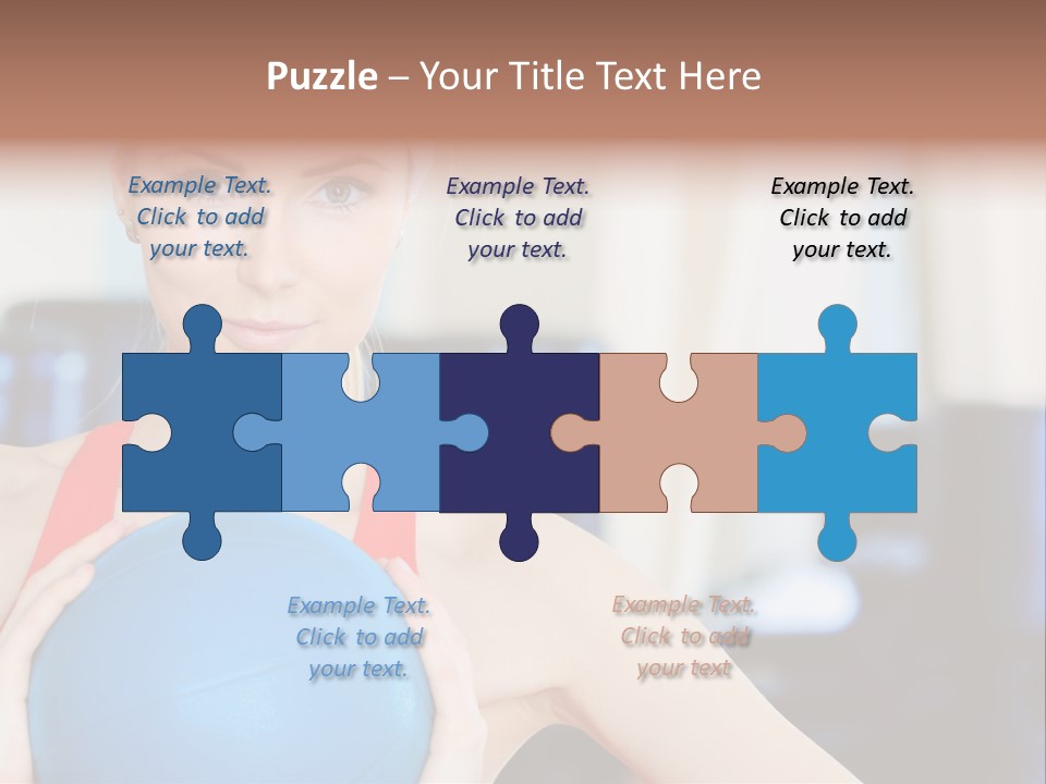 Curls Female Beauty PowerPoint Template