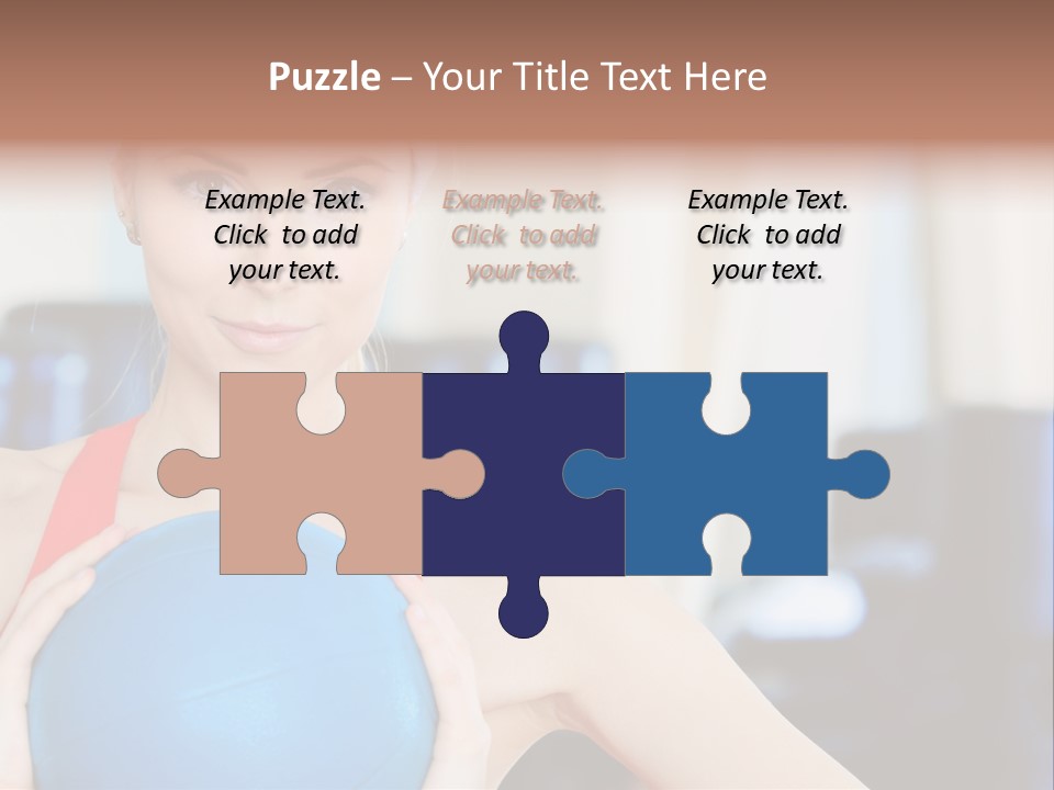 Curls Female Beauty PowerPoint Template