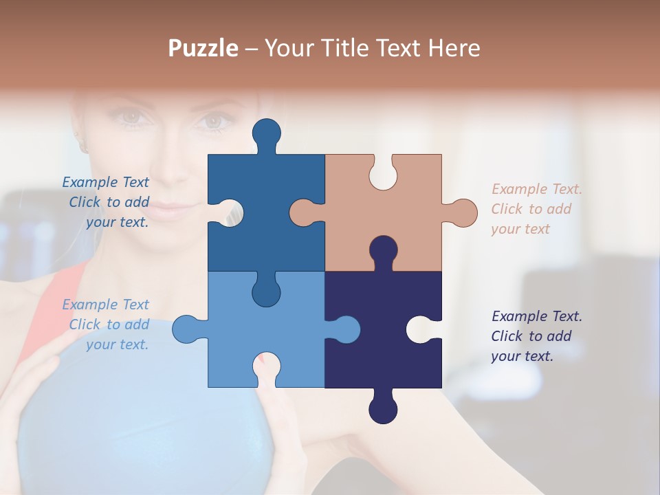 Curls Female Beauty PowerPoint Template