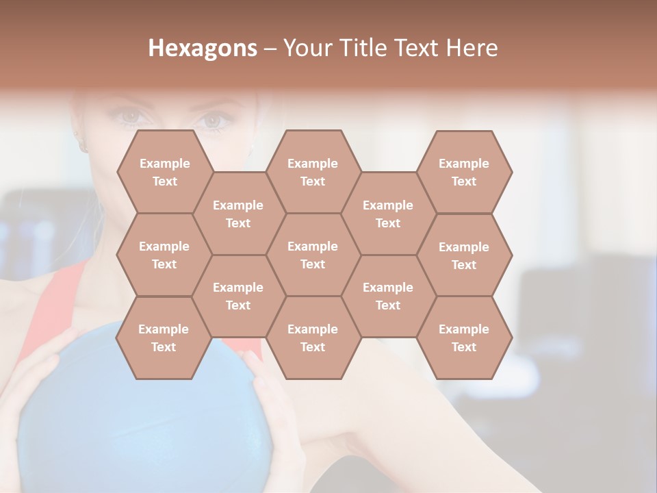 Curls Female Beauty PowerPoint Template