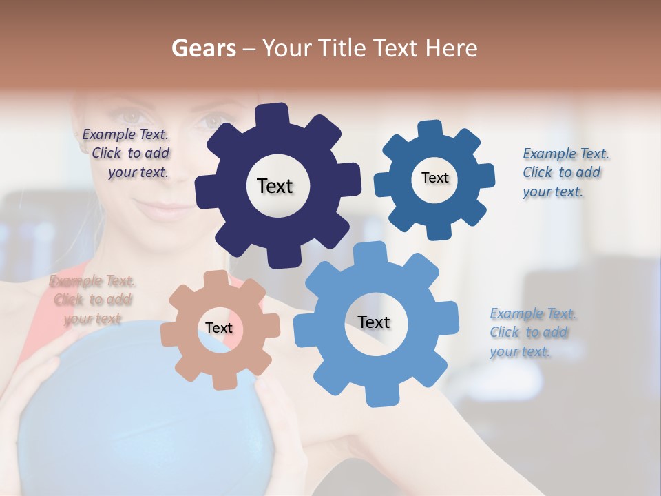 Curls Female Beauty PowerPoint Template