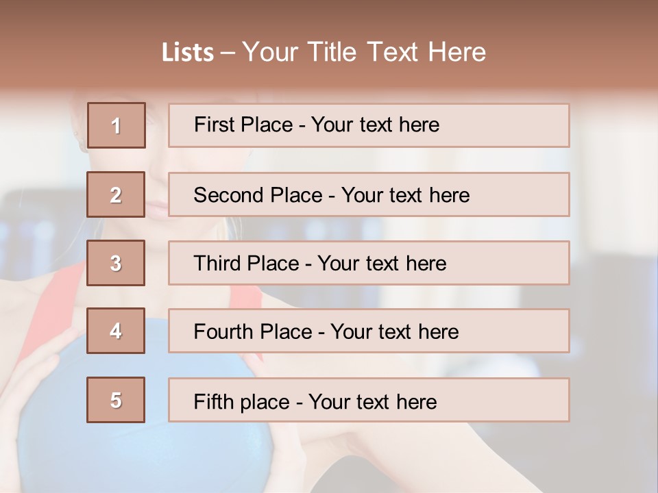 Curls Female Beauty PowerPoint Template