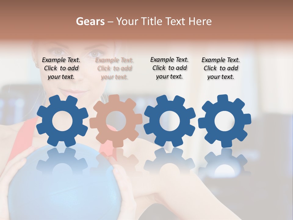 Curls Female Beauty PowerPoint Template