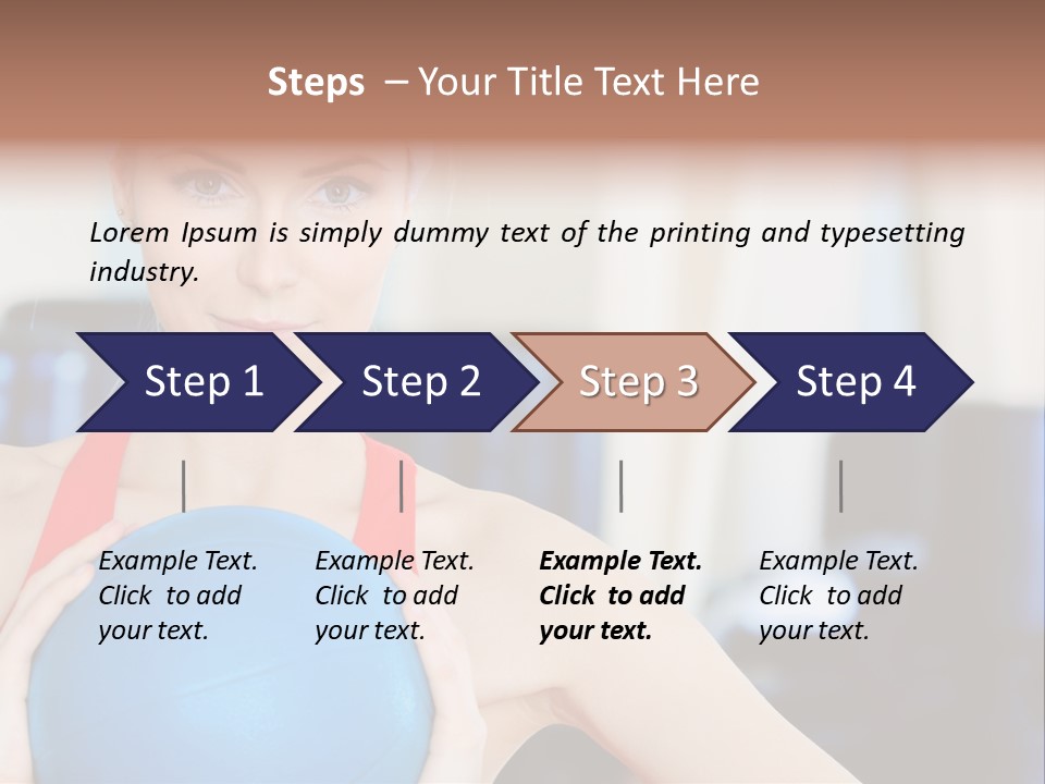 Curls Female Beauty PowerPoint Template