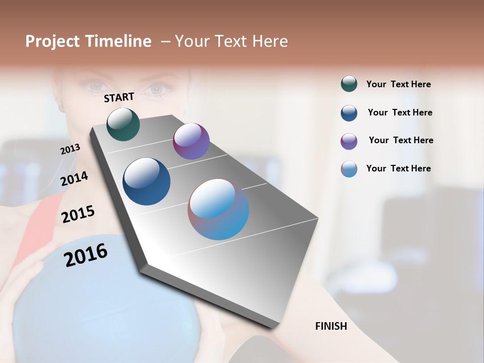 Curls Female Beauty PowerPoint Template