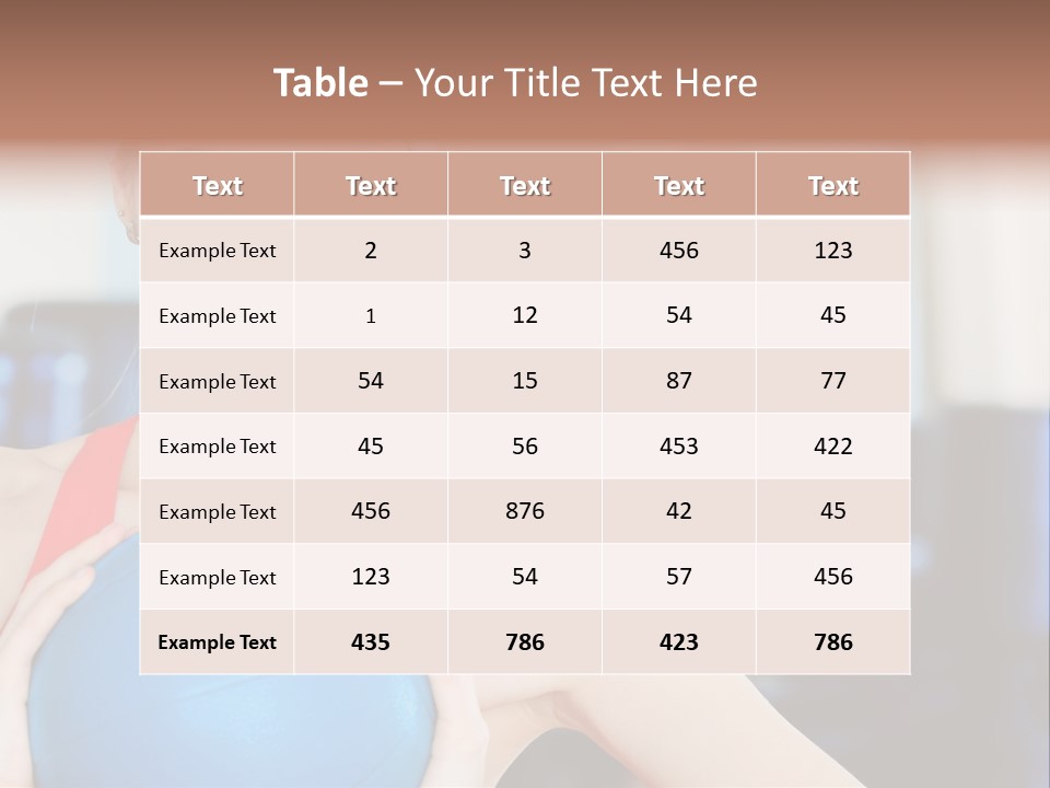 Curls Female Beauty PowerPoint Template