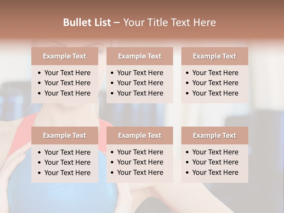 Curls Female Beauty PowerPoint Template