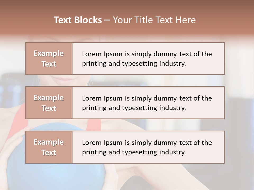Curls Female Beauty PowerPoint Template