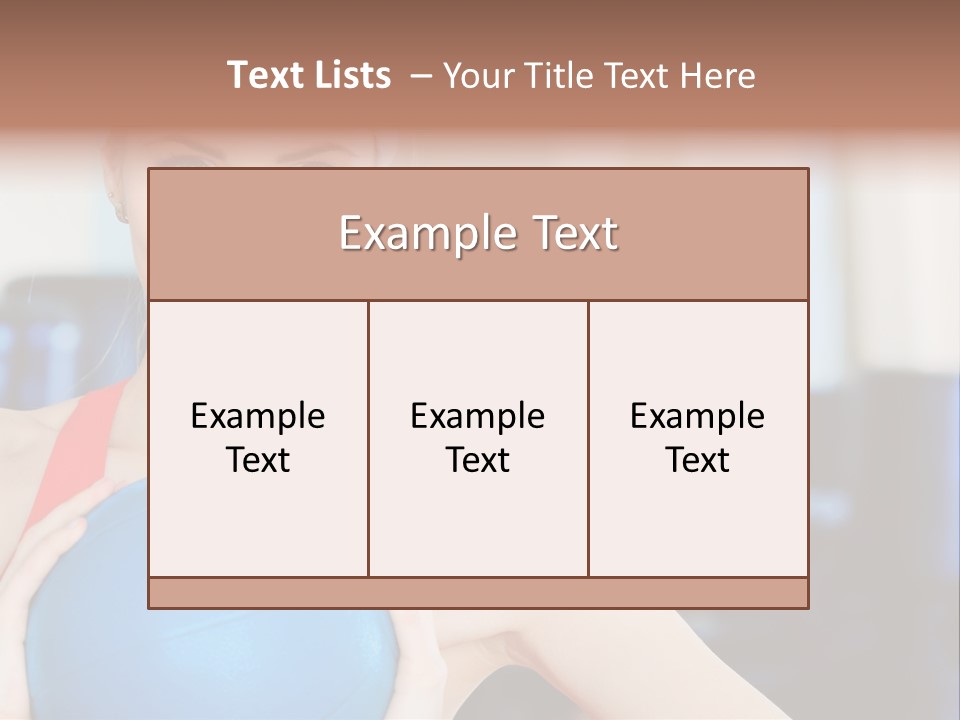Curls Female Beauty PowerPoint Template